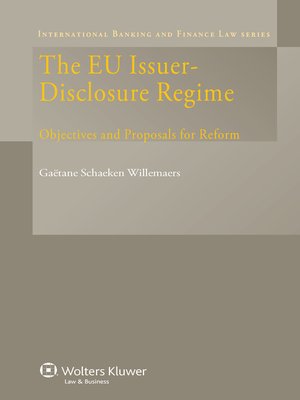cover image of The EU Issuer-Disclosure Regime